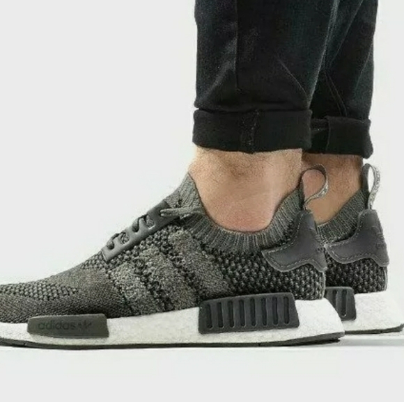 Adidas NMD R1 Primeknit OG Knit "Ash Grey" Shoes - Picture 9 of 13